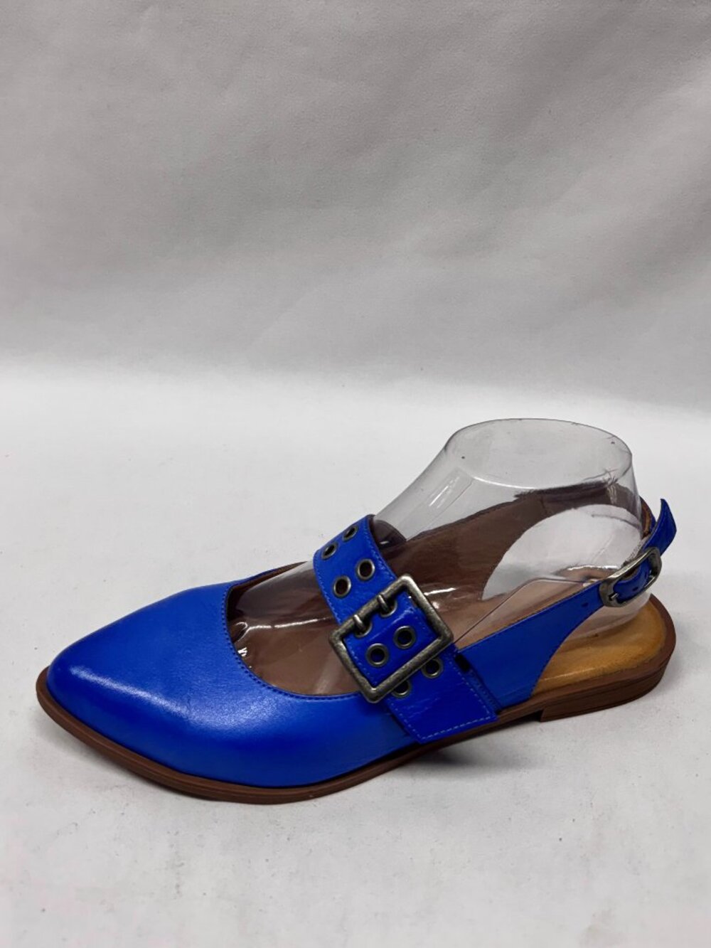 MIZ MOOZ WOMEN'S SLINGBACK MARY JANE LEATHER FLATS BLUE 37EU / 7US # T- 239 - Picture 5 of 5